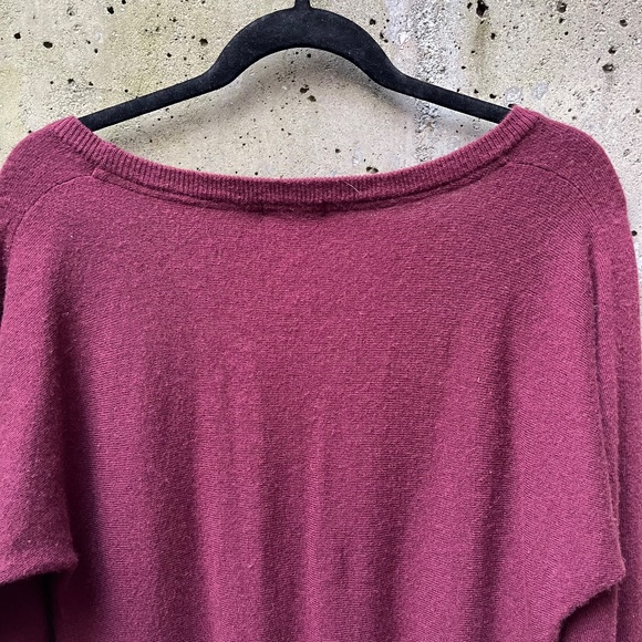 Talula (Artizia) Cashmere Blend Oversized Tunic Sweater, Burgundy, XS - Picture 6 of 11